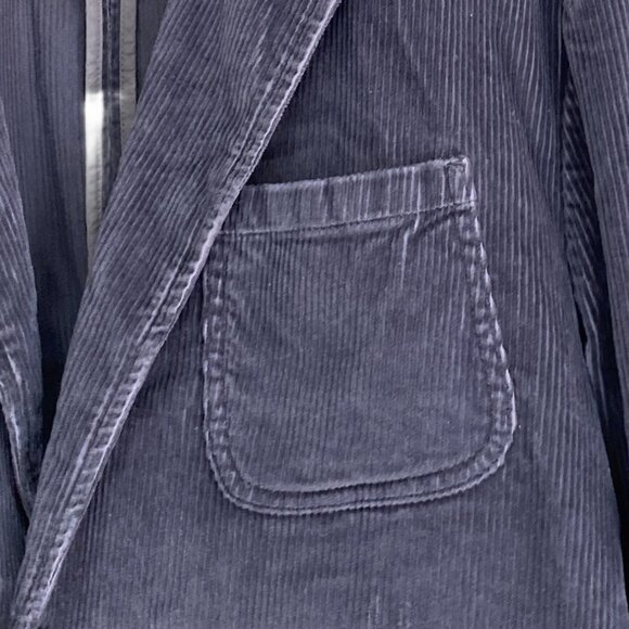 Faherty Corduroy Sportcoat Blazer Men Sz XL Charcoal Gray Academia - Picture 3 of 13